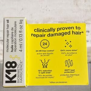 K18 Mini Molecular Repair Hair Oil NIB